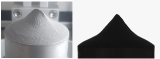 Fig. 2 - Heap of a free-flowing Ti6Al4V metal powder used in additive manufacturing.